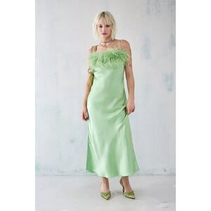 Sleeper | Dresses | Euc Daily Sleeper Brigitte Button Down Midi Dress In  Olive Green Linen Size M | Poshmark